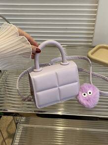 1pc High-Grade Small Bag Girls Bag Versatile Chain Messenger Bag Popular Retro Mini Handbag Plaid Small Square Bag New Fashion Niche Design Messenger Bag Girls Bag Popular Versatile Messenger Bag Is Very Suitable For Daily Matching And Also Suitable For Going Out For A Date And Shopping - Plaid Tote Bag - View 5