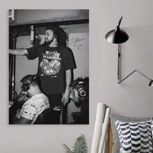 Framed Vintage Cole Rapper Art - Music Poster For Bedroom Aesthetics, Perfect For Room Decor - Framed - View 4