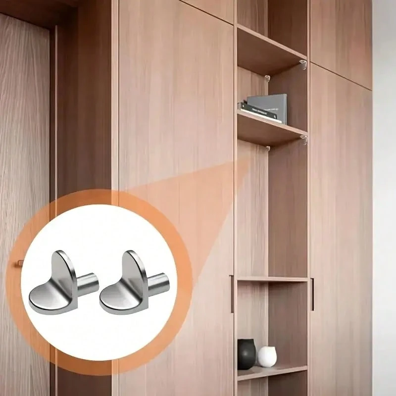 16pcs Shelf Support Pegs Replacement, Zinc Alloy Kitchen Cabinet Shelves Pegs