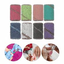 30pcsNail Wrap Nail Sanding Head Sand Ring Electric Sanding Machine Special Nail Sanding Ring Color Multicolor Box Assembly Bearing