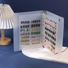 10pcs Set Matte Portable Nail Polish Storage Album, Multi-Size Nail Art Display & Organizer Collection Booklet