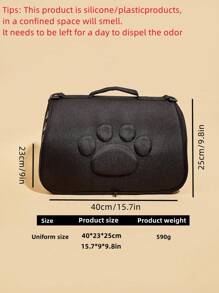 1 pieza Nuevo bolso portador de mascotas, mochila de gran capacidad, portátil y transpirable para perros y gatos