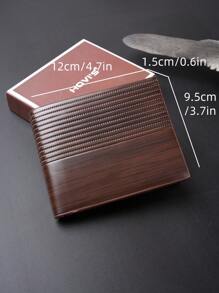HOVI'S Vintage Casual Men's Wallet Business Large Capacity Short Wallet Ideal For Daily Use And Travel Vintage Purse