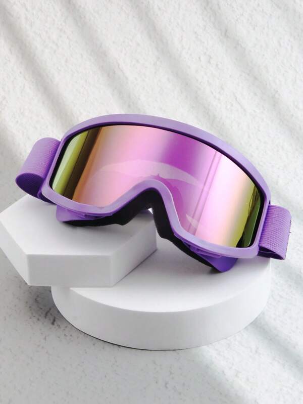 Nouvelles lunettes de ski surdimensionnées avec verres jaunes, une pièce pour vision nocturne, coupe-vent pour planche simple/double. Lunettes de protection haute définition panoramique pour sports de plein air, cyclisme, alpinisme