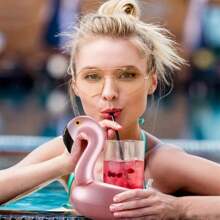 2/5pcs - Inflatable Coaster - Beverage Cup Holder, PVC Floating Cup Holder, Cute And , Unique For Swimming Pool Parties, Inflatable Creative Floating Beverage Holder, Suitable For Beverage Coasters For Swimming Pool Parties And Festivals, Swimming Pool Accessories