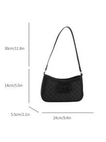 Fashionable Versatile High-End Niche Shoulder Bag For Women, 2025 New Model Underarm Bag, Shiny Ladies Handbag