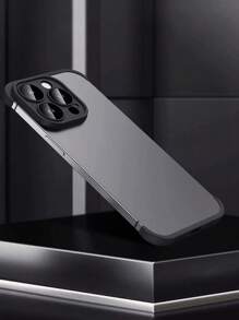 Yezodawee 1pc Frameless TPU Corner Pad Phone Case CompatibleWith, Four Corner Fall Protection Mat Cover Shockproof Lens Protection Case Camera Lens Protector, Minimalism Heat Dissipation Phone Frame Protector Case, Compatible With Samsung Compatible With IPhone 16 Pro Max/16 Pro/16 Plus/16/15/14/13/12/11 And S24 Ultra/S24 Plus/S24+/S24/S23 Ultra/S22 Ultra Series (1pc Black) - 1pc Black - View 6