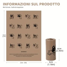 90 piezas/120/150 piezas/270 piezas Bolsas para recoger excrementos de perro en caja con 6/8/10/18 rollos, bolsas de 1.3 micras de grosor, a prueba de fugas, fácil de usar, resistentes a los olores, extra gruesas, con aroma a café, aptas para paseos, arena para gatos y limpieza del hogar