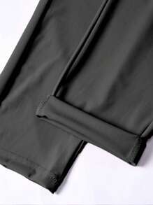 Women's Breathable Elastic Waist Straight Leg Casual Sports Pants, Versatile For Workout, Yoga, Summer - Multicolor - View 8