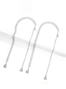 2 件装时尚水钻胸罩内衣肩带女士顶级珠宝性感镂空水晶肩带身体珠宝配饰-婚礼季时尚单品 - 彩色 - 查看 5