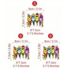 1 件/2 件/3 件春季可爱小鸟图案热转印贴纸，创意动物设计，适用于夹克、T 恤、包、帽子、枕头和其他装饰品
