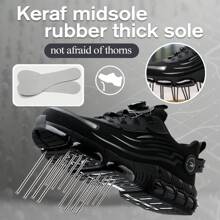 frysen frysen Chaussures de travail Chaussures de sécurité Hommes Femmes Embout en acier Anti-écrasement Léger Sportif Respirant Autobloquant Libération rapide Mode Chaussures de protection 36-46 EU