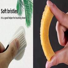 2 件套绒面革和皮革清洁刷，带 3 面橡皮擦，适用于雪地靴、合成皮革制品，塑料手柄，软毛，非常适合鞋履护理和抛光 - 彩色 - 查看 3