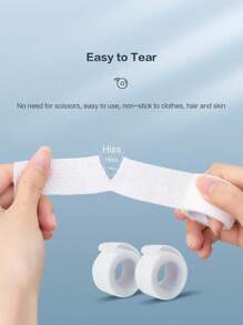 Cofoe 177英寸/450厘米防水绷带透气自粘胶带无纺布纱布绷带弹性绷带卷急救运动绷带适用于急救包 - 白色 - 查看 9