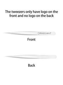 3pcs/Set Stainless Steel Eyelash Tweezers High Precision Professional False Eyelash Extension Tools Kit Including Oblique Tweezers And Straight Tweezers With Opp Bag Packaging For Beginners And Eyelash Technicians