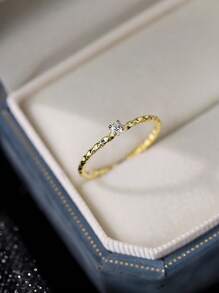 1 Piece Of 925 Sterling Silver Wave Toe Ring, Beach Toe Ring, Suitable For Girls' Daily Wear And Daily Outfits, And An Excellent Gift For Girlfriends, Mothers, And Sisters. - Foot Ring - View 4