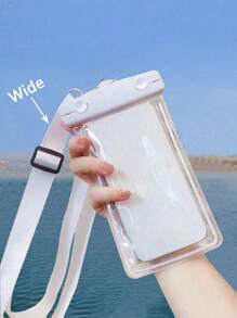 1/2个通用防水夜光手机袋，触屏游泳潜水手机壳，可用作水下相机手机壳，便携式旅行手机包，带可调节挂绳