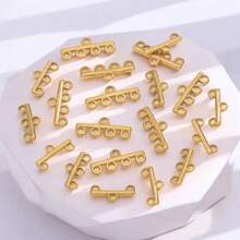 10pcs Stainless Steel Simple Multi-Strand Multi-Hole Linker DIY Necklace Bracelet Jewelry Accessories Making - Multi-strand Linker - View 3