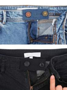 1pc Metal Waistline Extension Buckle, Modern Plain Waistline Extension Buckle For Home - Blue - View 4