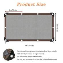 85% Sun Shade Cloth,Rectangular Sunshade Net, Breathable, Square Sunshade, Suitable For Courtyard, Farm,Car Shade,Pet House,Pergolas, Terraces, Plant Insulation Nets,Balconies, Garages, Backyards, Swimming Pools, Lawns, Walls, Outdoor Activities, Privacy Screens, Fences, Sunshades - Black - View 26