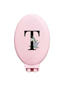A-Z Daisy Flower Pattern Pink Portable Hollow Comb With Makeup Mirror, All-In-One Foldable Mirror Comb - Portable Tabletop Modern Makeup Tool, Travel Essential, Folding Comb With Makeup Mirror, Convenient To Carry,Giveaways,Travel,Cheap Stuff,Travel Essential - Pink - View 23