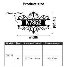 1pc Custom Vintage Metal Doorplate Decorative Art, Rural Street Nameplate Wall Decorations - Personalized Door Numbers And Text - Wall-Mounted Multifunctional Address Signs, House Numbers, Outdoor Address Signs, Farmhouse Door Art Gifts Birthday Graduation - Multicolor - View 21