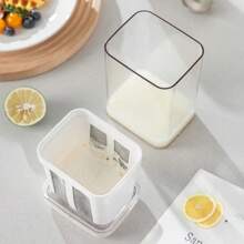 1 pieza 1100/1300ml Filtro para yogur, filtro de máquina de yogur griego con malla ultrafina, filtro de jugo reutilizable, filtro multiusos para queso, nueces, leche de soja, jugo, té, café, utensilios de cocina - Multicolor - Ver 3