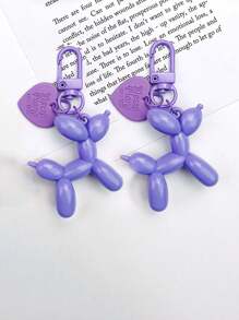 1 件热销亚克力狗形气球钥匙扣，装饰性汽车包饰物 - 彩色 - 查看 4