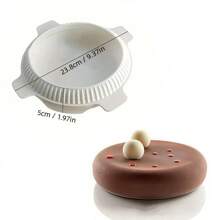 1pc Round Mousse Cake Mold, DIY Baking Mold, Silicone Fondant Mold, Glaze Mousse Cake Mold