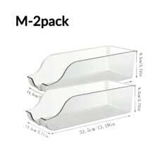 2 cái/1 cái Hũ đựng thực phẩm nhà bếp, Hộp đựng thực phẩm đựng lon nước ngọt cho tủ, tủ lạnh và tủ đông, đựng lon thực phẩm & súp, trong suốt - Trong sáng - Xem 14