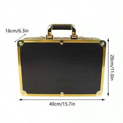 Suitcase Storage Box Barber Carrying Case Clipper Trimmer Organizer PasswordLock