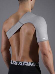 VBOSI 1 件透气可调节弹性肩部支撑肩袖支架可调节适合左右臂男女健身配件 - 灰色 - 查看 7