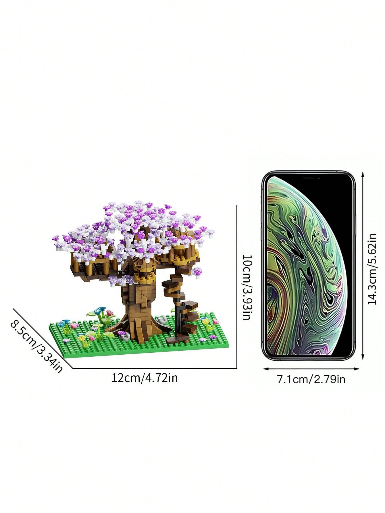 Bloques de construcción JM 2200 Uds árbol de flor de cerezo púrpura Casa modelo decoración regalo DIY rompecabezas ladrillos juguete para niños | en línea Bloques de construcción JM 2200 Uds árbol de flor de cerezo púrpura Casa modelo decoración regalo DIY rompecabezas ladrillos juguete para niños | en línea