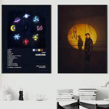 1pc Saiko Singer Sakura Poster In Trang chủ Phòng khách Phòng ngủ Lối vào Quán bar Quán cà phê Nghệ thuật Tranh Trang trí Không có Khung - Nhiều màu - Xem 7