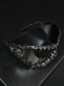 CASHEW FLOWER SKULL 1pc Oversized Skull & Toxic Liquid Drip Resin Mask, Costume Cosplay Ski Goggles, Asymmetrical Unisex Retro Bohemian Elegant Party Metal Decorative Glasses, Thick Vintage Gothic Style Accessories