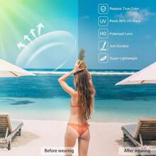 Polarized Sunglasses For Women 2024, Retro Shades With UV400 Protection Butterfly Decors (2 Pack)