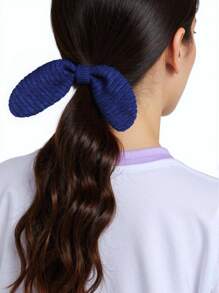 1 件/4 件复古灯芯绒发带，带兔耳设计，优雅发带和女士配饰