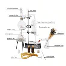 New 500ml Lab Distillation Apparatus Essential Oil Pure Water Glassware Kits - 1 - View 3