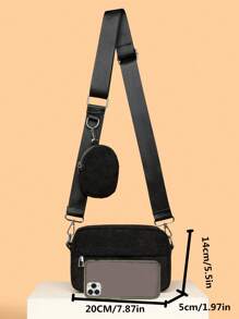 2 Stück Herren Mode Cord Umhängetasche einfarbig Schultertasche leicht, geeignet für Reisen, Schüler, Studenten, Teenager, Sommer, Lässig, Outdoor, Reisen, Abschlussgeschenke, Geburtstag, Streetwear