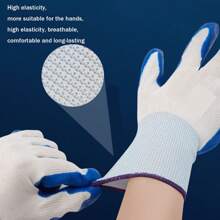 2 件装工作手套，耐磨触摸屏手套适用于建筑工地、园艺、劳动保护 - 彩色 - 查看 10