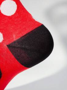 Disney Set de 1 o 2 pares de calcetines medianos de pareja con estampado de Mickey Mouse y Stitch de Disney, calcetines medianos suaves y cómodos, casuales y de moda, adecuados para uso diario y para regalar a amigos