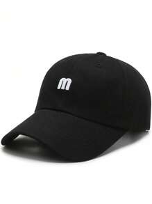Unisex Baseball Cap, Spring New M Logo Embroidery Outdoor Sun Protection Casual Hat