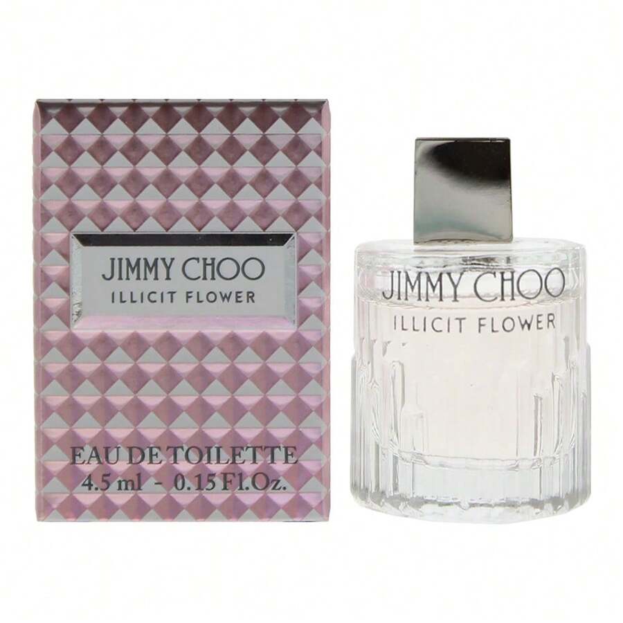 Jimmy Choo Illicit Flower Eau De Toilette 4.5ml, Perfume Addict, Fragrance Lover, Signature Scent, Affordable Luxury, Is An Ideal Gift For Close Friends, Partners, Family, Relatives, Beauty Gifting, Xmas Gift, Birthday Present, Beauty Gifting, Xmas Gift, Party Ready - Floral Woody - View 1