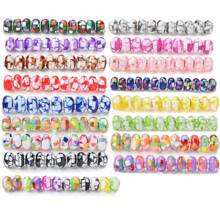 20 件 Y2K 风格大孔树脂珠 Panjia 设计 DIY 手链珠宝制作用品