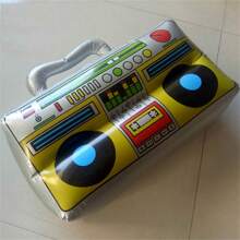 1pc Inflatable Radio, Large PVC Inflatable Musical Instrument Audio Recorder, Stage Performance Props, Inflatable Toy Radio - Various - View 3