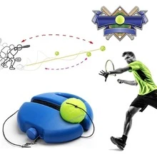 Tennis Trainer, Tennis Base With A Rope, Self-Study Tennis Rebound Player With Baseboard Trainer, Tennis Training Aid Tool - Blue - View 1