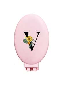 A-Z Daisy Flower Pattern Pink Portable Hollow Comb With Makeup Mirror, All-In-One Foldable Mirror Comb - Portable Tabletop Modern Makeup Tool, Travel Essential, Folding Comb With Makeup Mirror, Convenient To Carry,Giveaways,Travel,Cheap Stuff,Travel Essential - Pink - View 31
