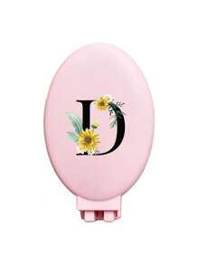 A-Z Daisy Flower Pattern Pink Portable Hollow Comb With Makeup Mirror, All-In-One Foldable Mirror Comb - Portable Tabletop Modern Makeup Tool, Travel Essential, Folding Comb With Makeup Mirror, Convenient To Carry,Giveaways,Travel,Cheap Stuff,Travel Essential - Pink - View 18