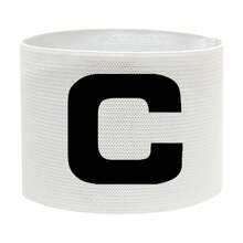 1 pieza Brazalete ajustable y elástico de capitán con la letra "C", disponible en varios colores, para combinar con juegos y entrenamientos de deportes de equipo a fin de identificar claramente la posición del capitán del equipo y facilitar las actividades