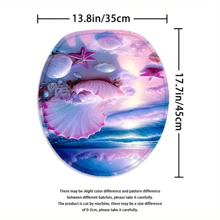 4pcs Sea Shell And Pearl Shower Curtain Gift Modern Home Bathroom Decoration Curtain And Toilet Floor Mat 3-Piece Set With 12 Shower Curtain Hooks Bathroom Accessories Back To School Fall Decor